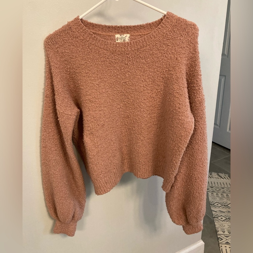 Hippie rose size small pink sweater